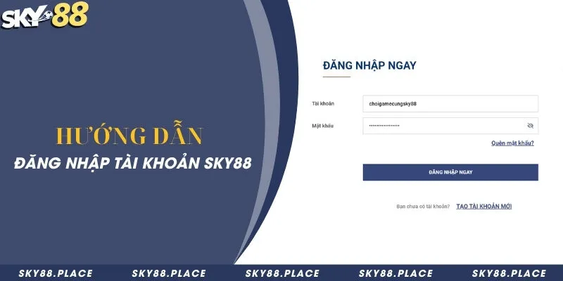Các bước đăng nhập Sky88 và một số lưu ý quan trọng 1 Các bước đăng nhập vào nhà cái Sky88 dễ dàng