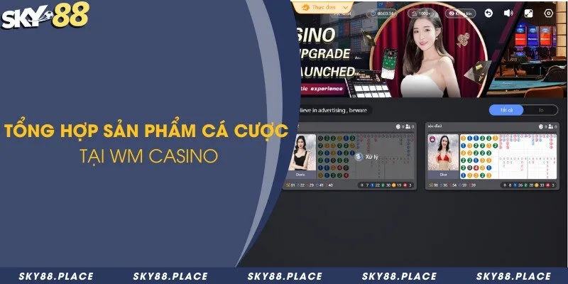 WM Casino - Sảnh đánh với nhiều trò chơi mới lạ hấp dẫn 3 Tổng hợp sản phẩm cá cược tại WM Casino
